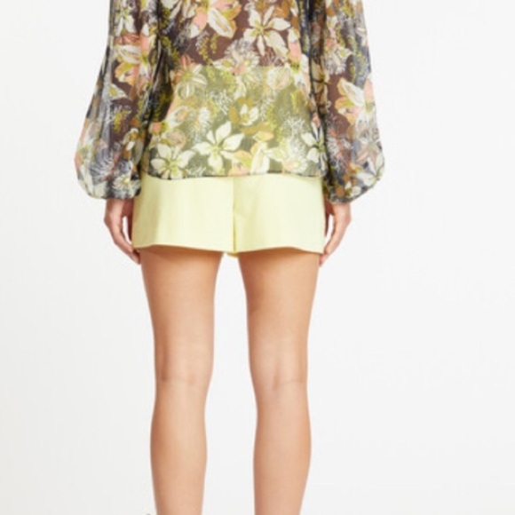 TANYA TAYLOR Women's Brett High Waist Shorts, Zest - Picture 3 of 7